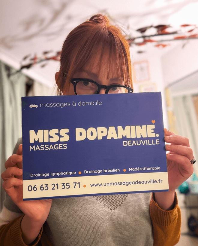 Audrey, masseuse professionnelle Miss Dopamine - Massage à domicile Deauville Trouville